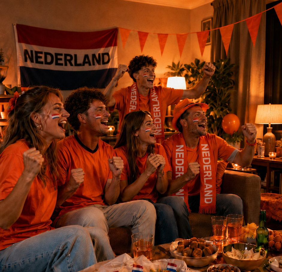 Juichende Mensen WK