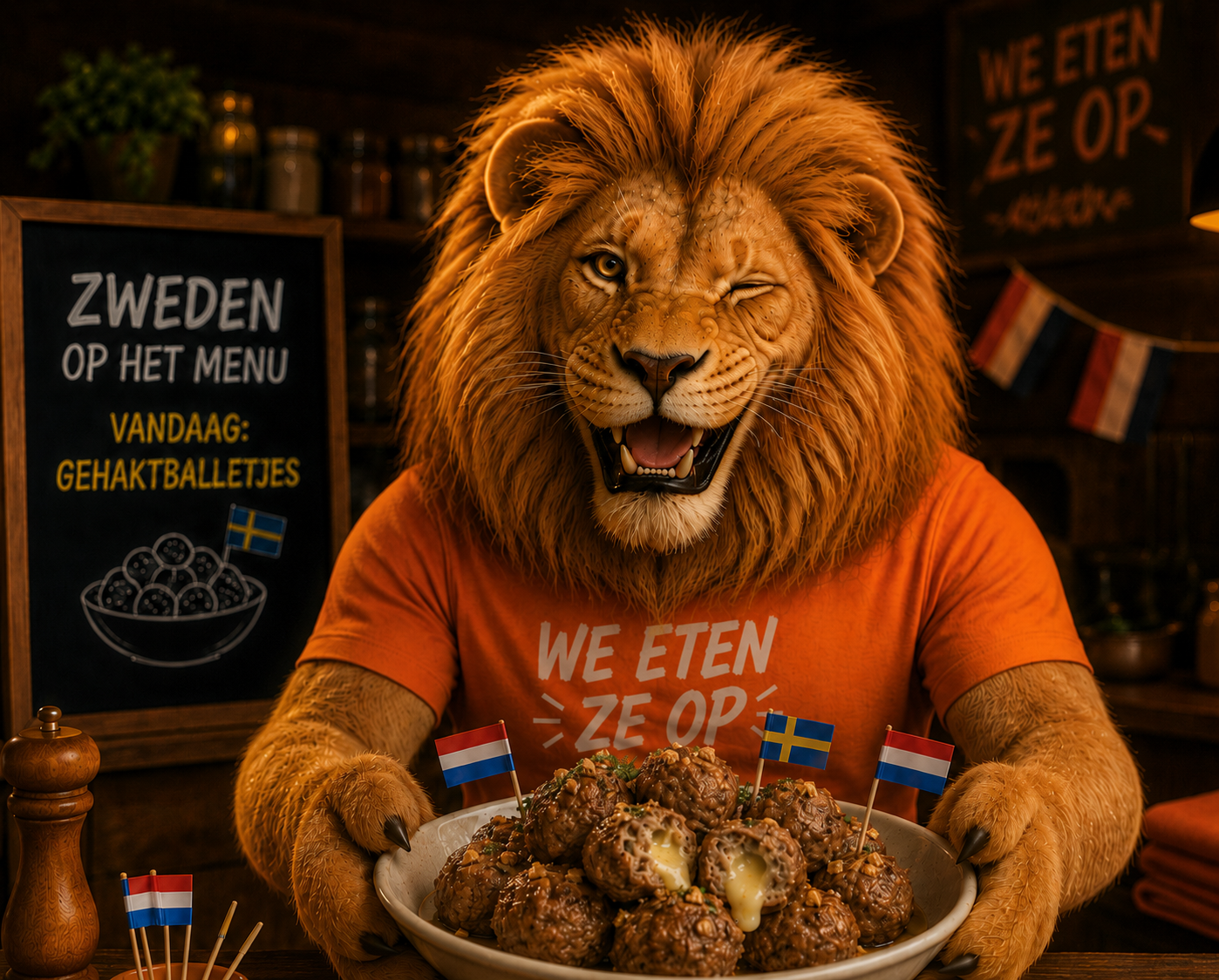 Leeuw Zweden Zweedse gehaktballetjes