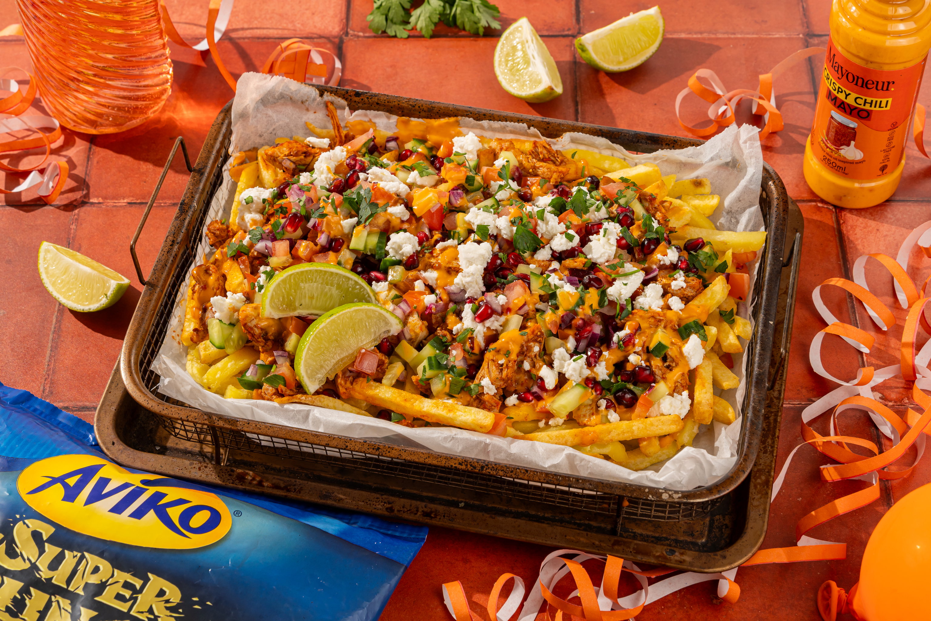 Harissa Pulled Chicken Loaded Fries3