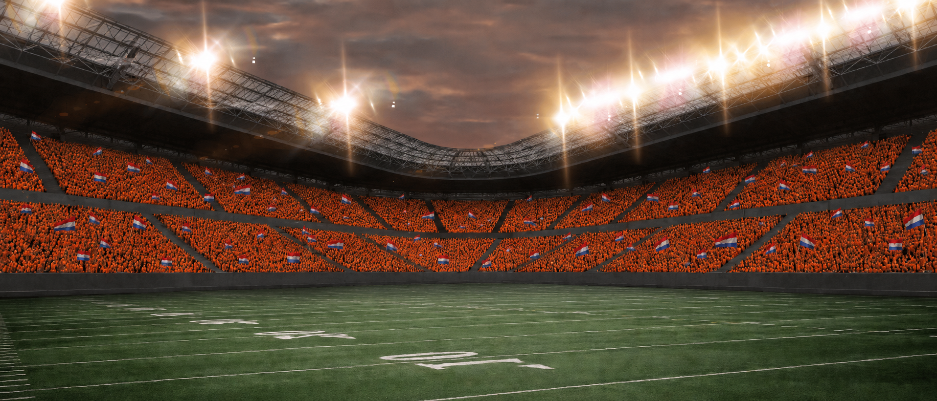 Oranje stadium header