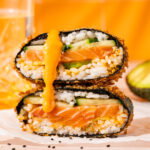 Crispy sushi burgers