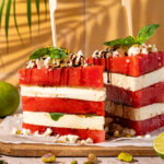 Watermeloen feta sandwich