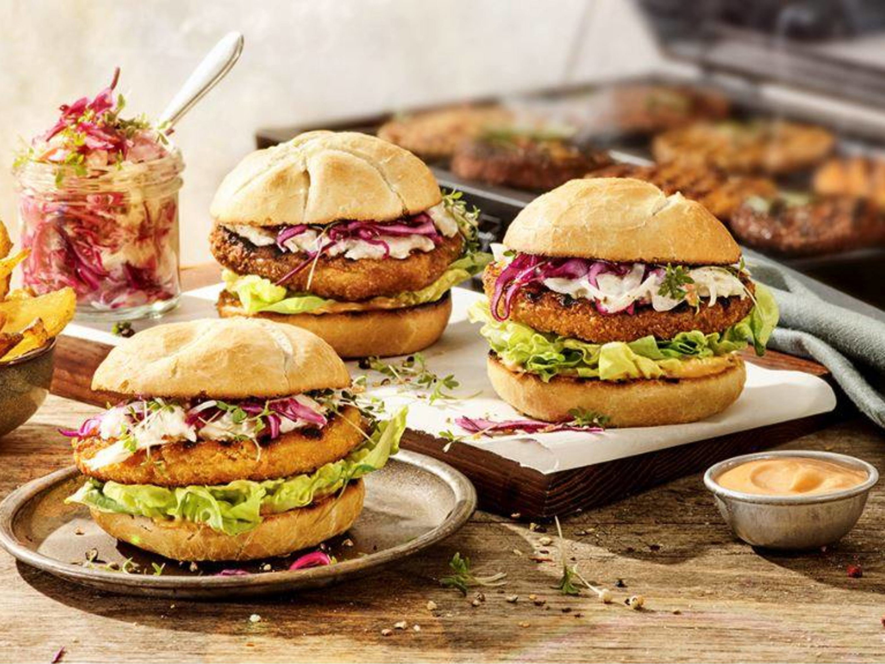 Pluimfeest burger met koolsla